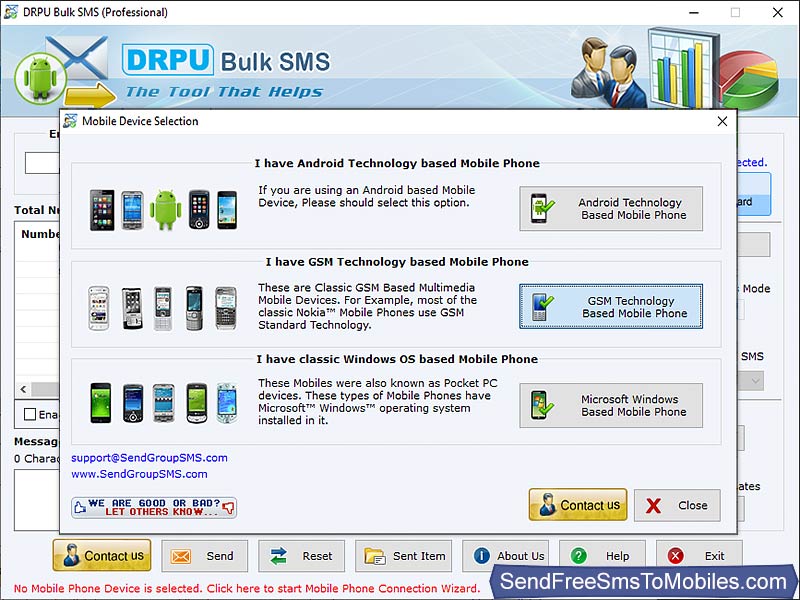 Screenshot of Send Free SMS