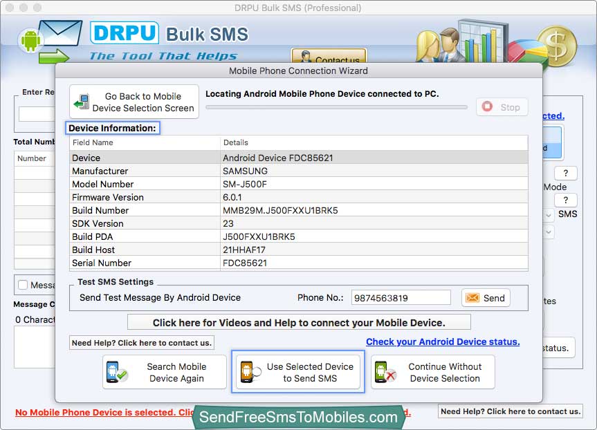 Mac Bulk SMS Software - Professional