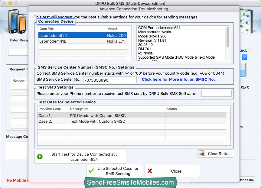 Text SMS Settings